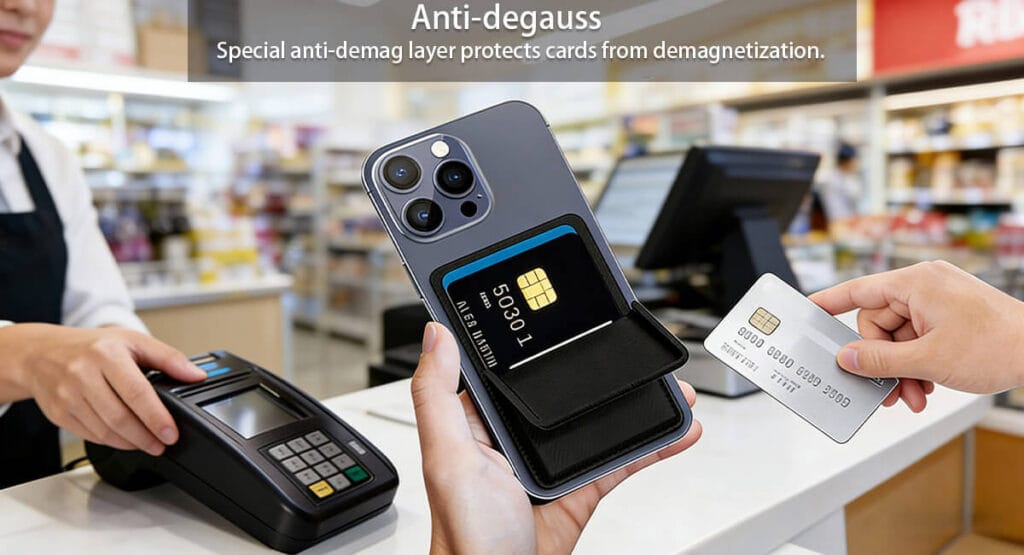 strong magnets iPhone Card holder