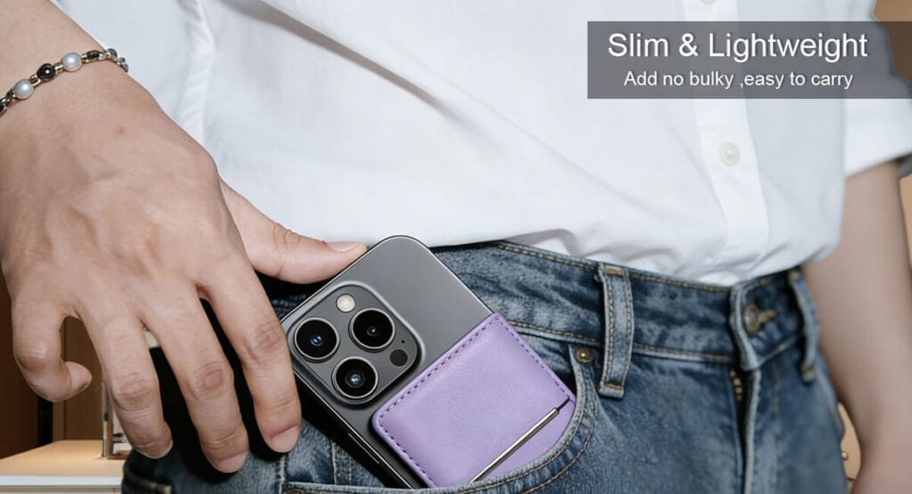 magnetic card holder for iPhone