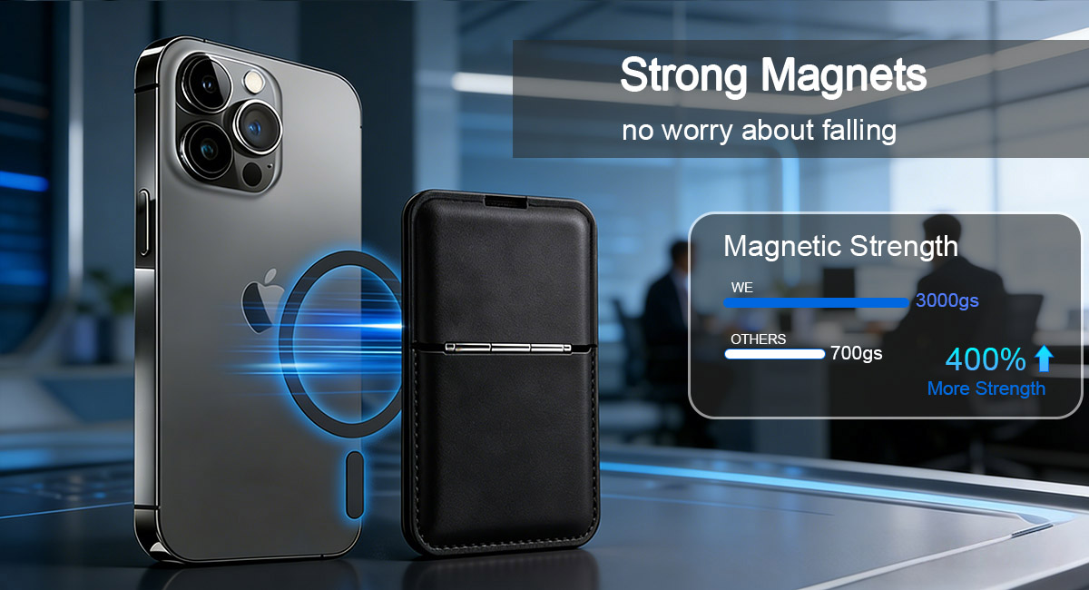 iPhone Card Holder Strong Magnets