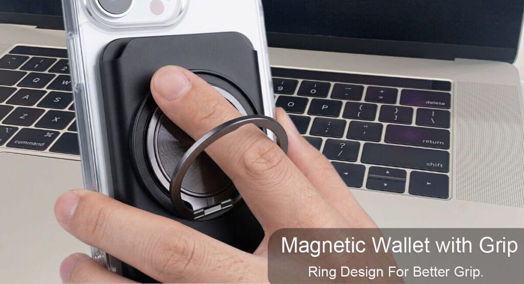 Magnetic phone wallet
