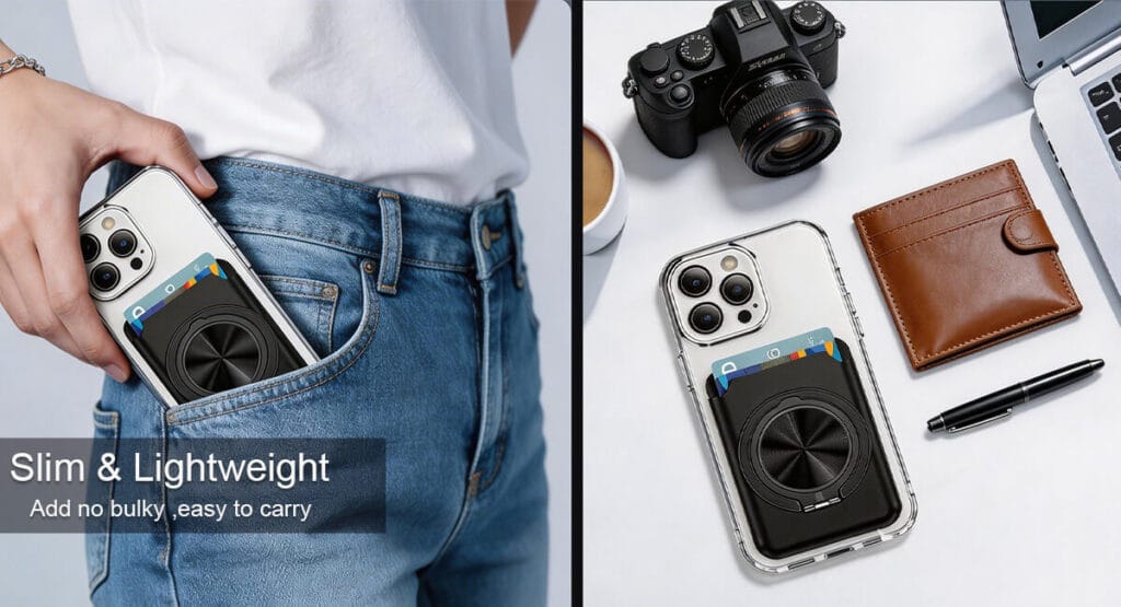 thin card wallet for iPhone